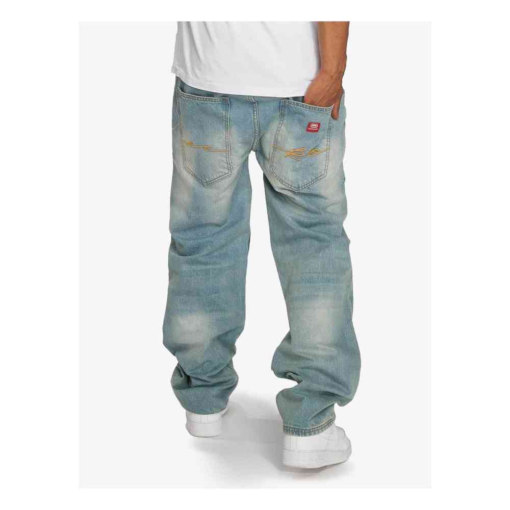 Ecko Unltd. - Hang Loose Fit Jeans Weite Hose - Blau